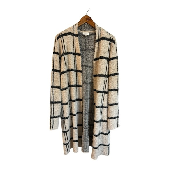 Avenue Cardigan Sweater Plus Size 18/20 Long Line Open Front Duster Eyelash - Picture 1 of 5